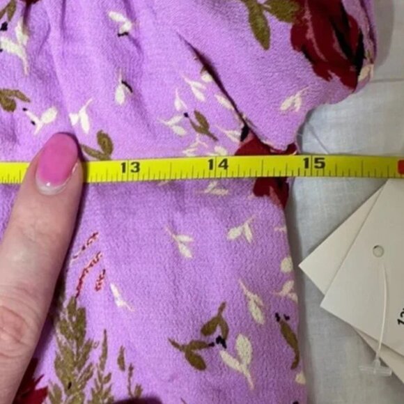 NWT ROW A Femme Flounce Sleeve Top - Picture 11 of 12